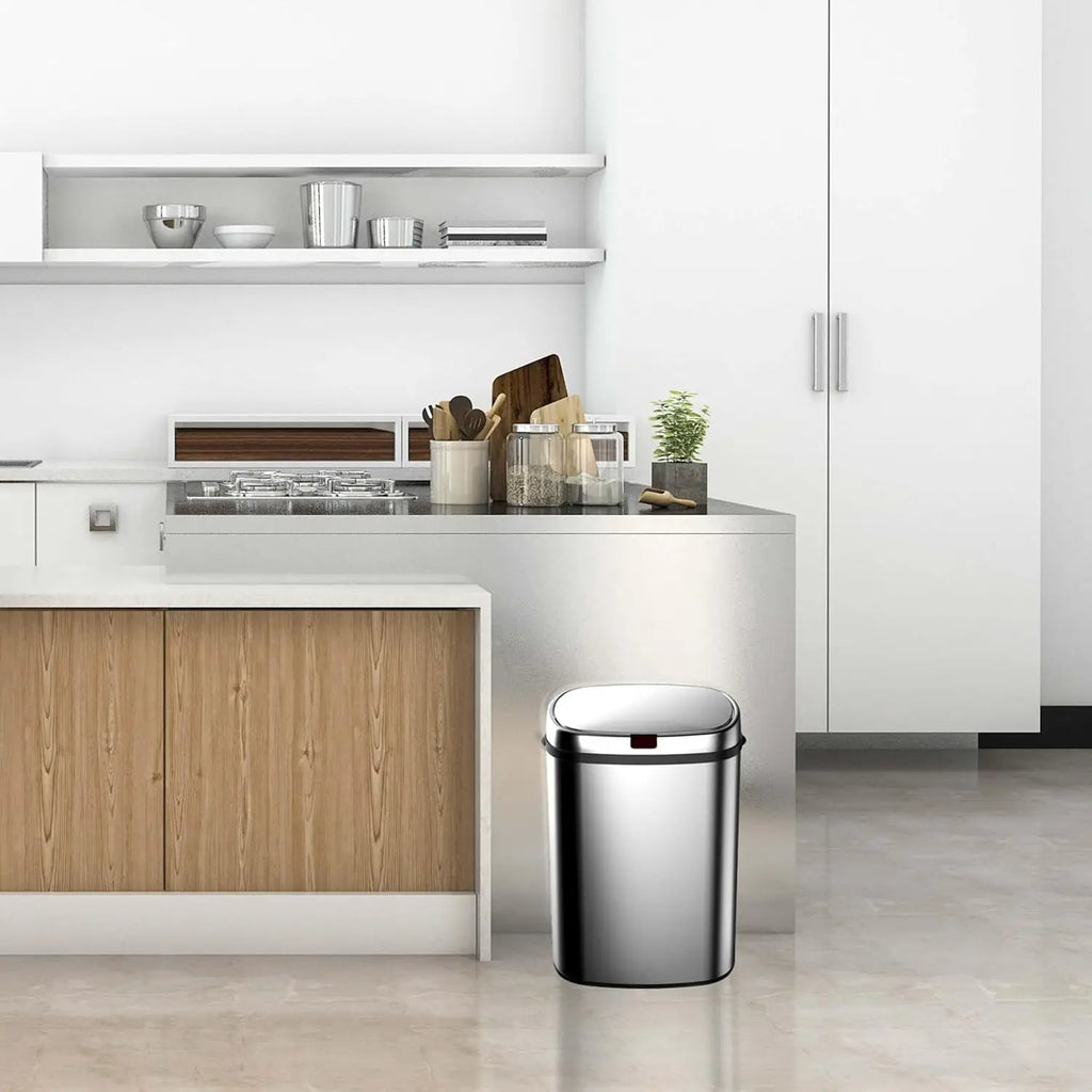 Hot Sale 50L Stainless Steel Sensor Trash Can Smart Electronic Indoor Bin for Kitchen Office Bedroom