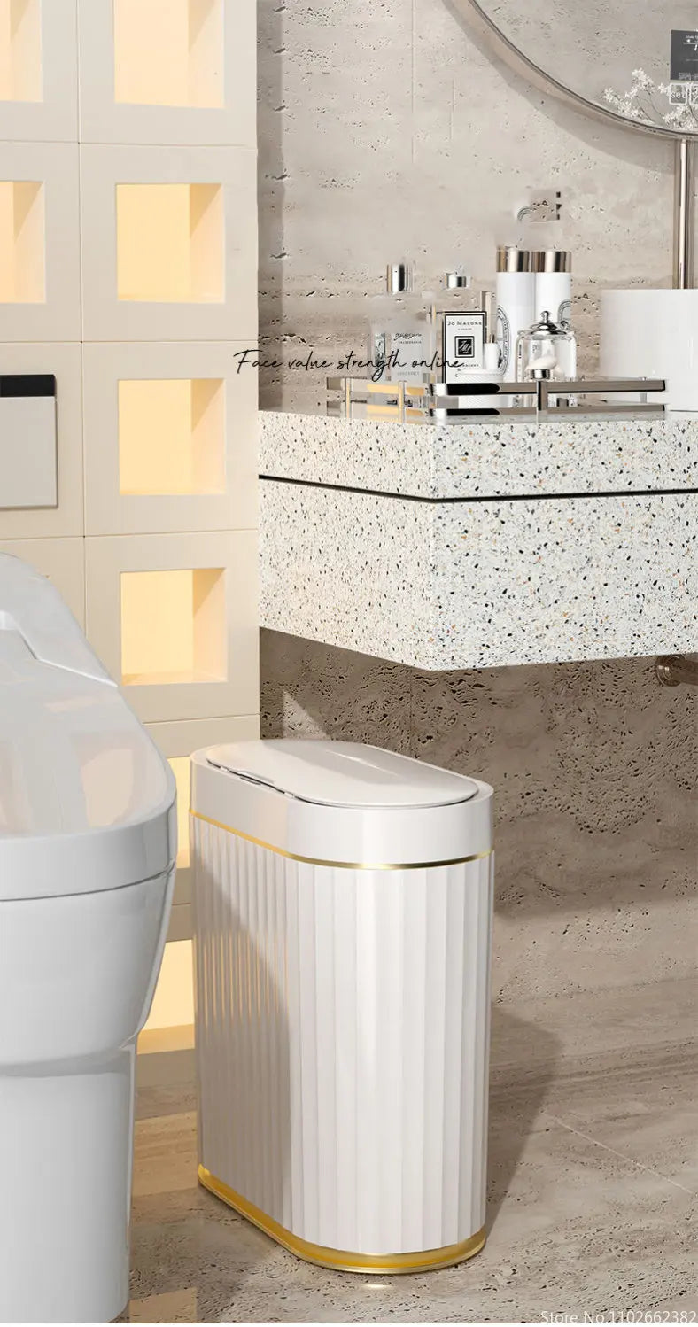 5L/7L/9L Smart Trash Can Electronic Automatic Smart Sensor Garbage Bin Household Toilet Waste Garbage Can for Kitchen Bathroom
