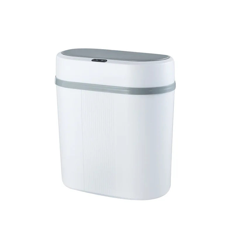 12L Dual Mode Kitchen Trash Can Smart Induction Trash Can Living Waterproof Garbage Can Bathroom Automatic Smart Trash Bin
