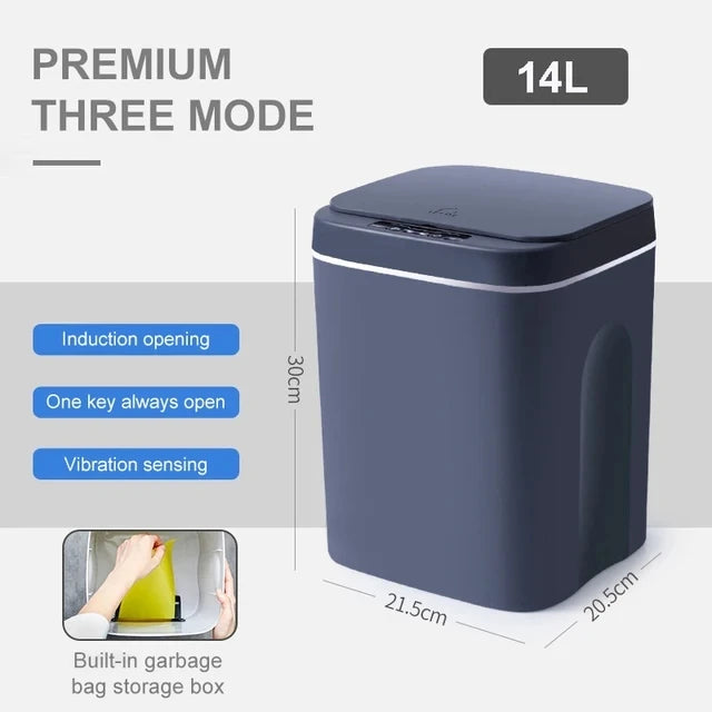 20L Smart Trash Can Bathroom Automa Sensor Dustbin Electric Waste Bin Waterproof Wastebasket For Kitchen Recycling Trash