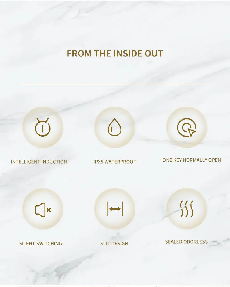 5L/7L/9L Smart Trash Can Electronic Automatic Smart Sensor Garbage Bin Household Toilet Waste Garbage Can for Kitchen Bathroom