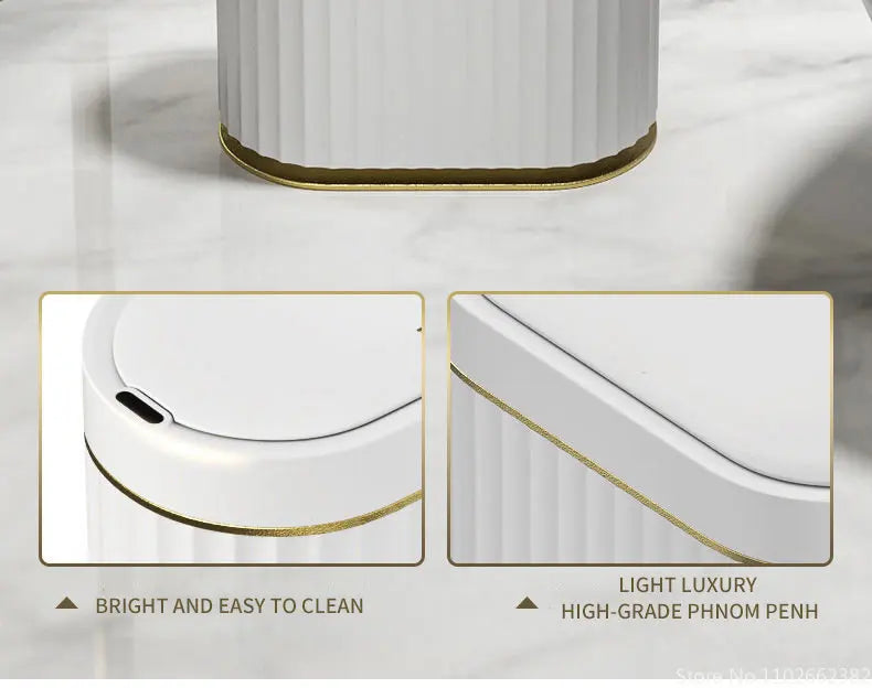5L/7L/9L Smart Trash Can Electronic Automatic Smart Sensor Garbage Bin Household Toilet Waste Garbage Can for Kitchen Bathroom