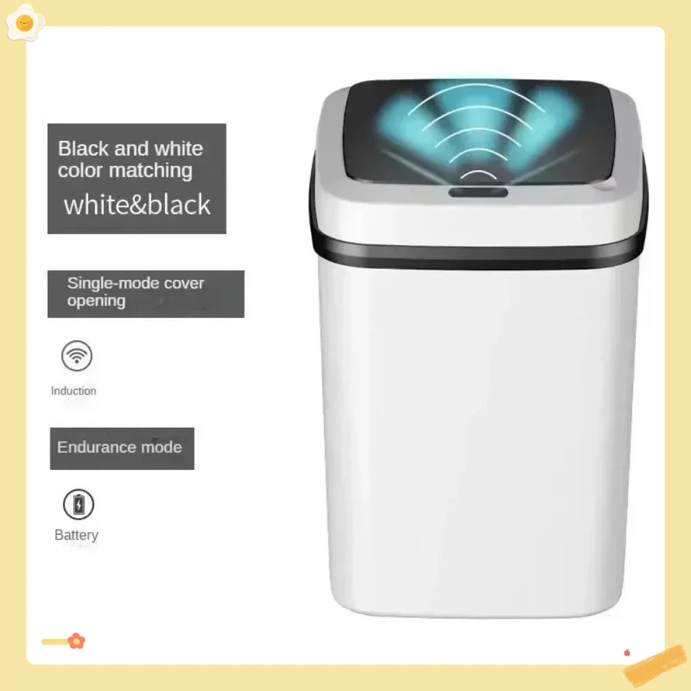 13L bathroom touch trash can, smart toilet trash can, kitchen trash can, smart sensor trash can.