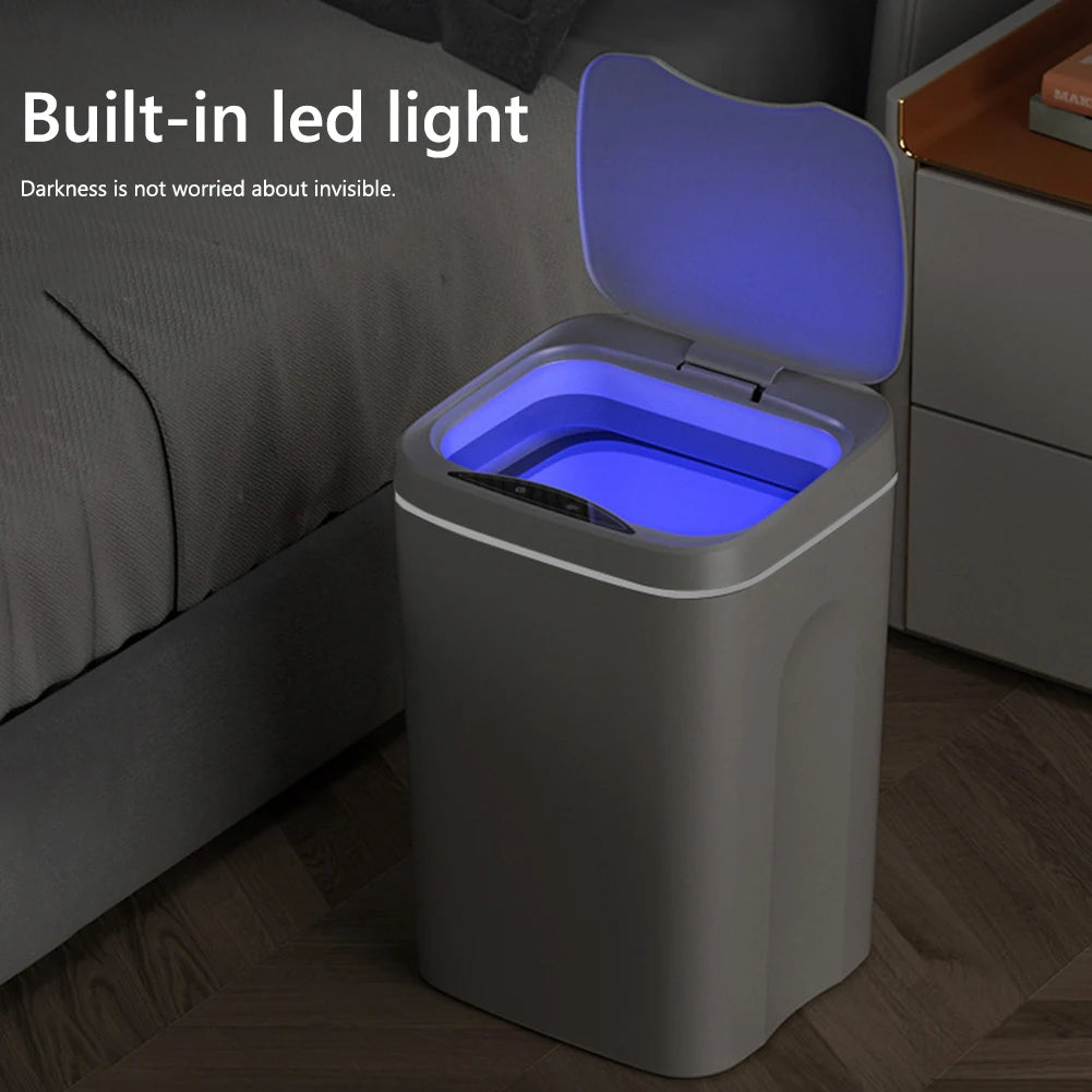 20L Smart Trash Can Bathroom Automa Sensor Dustbin Electric Waste Bin Waterproof Wastebasket For Kitchen Recycling Trash