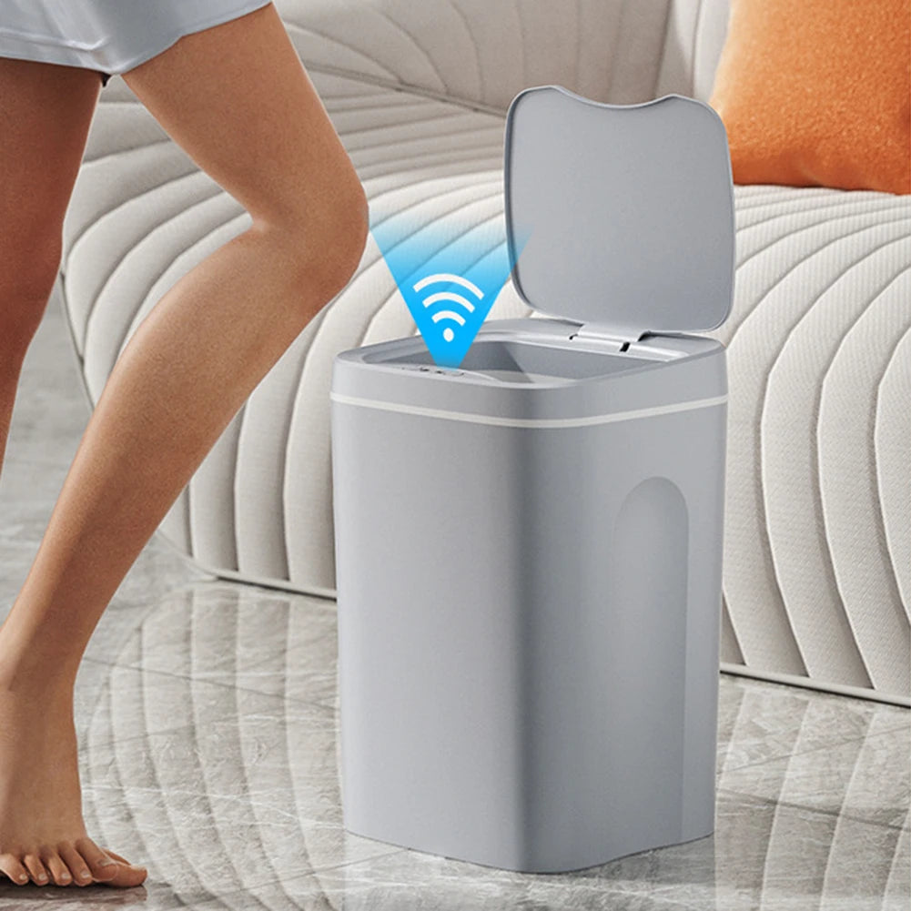 20L Smart Trash Can Bathroom Automa Sensor Dustbin Electric Waste Bin Waterproof Wastebasket For Kitchen Recycling Trash
