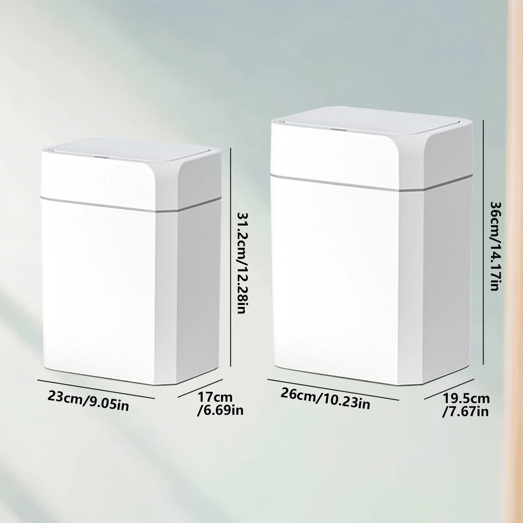 Smart Sensor Trash Can Intelligent Touchless Trash Can Quiet Auto Motion Sensor Rubbish for Kitchen Bathroom Office