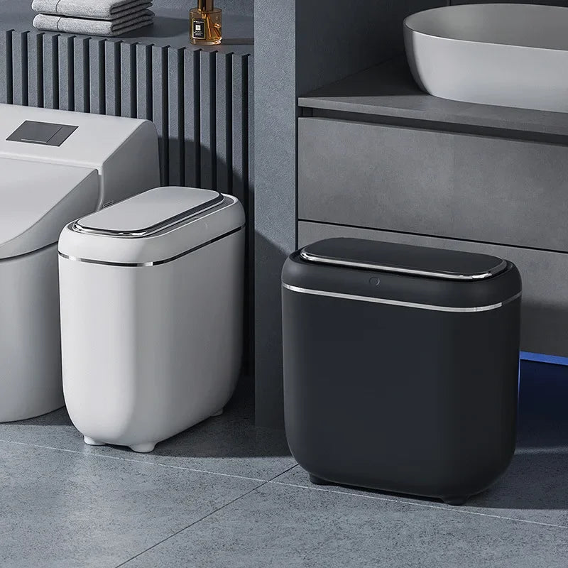 14L 3Color Smart Sensor Trash Can Bathroom Narrow Automatic Sensor Wastebin For Toilet Kitchen Dustbin with lid Smart Home