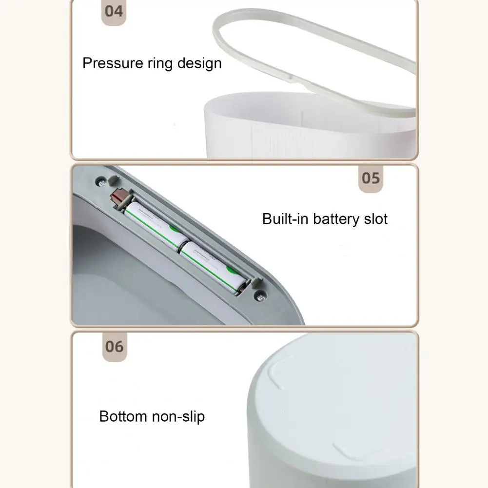 12L Dual Mode Kitchen Trash Can Smart Induction Trash Can Living Waterproof Garbage Can Bathroom Automatic Smart Trash Bin