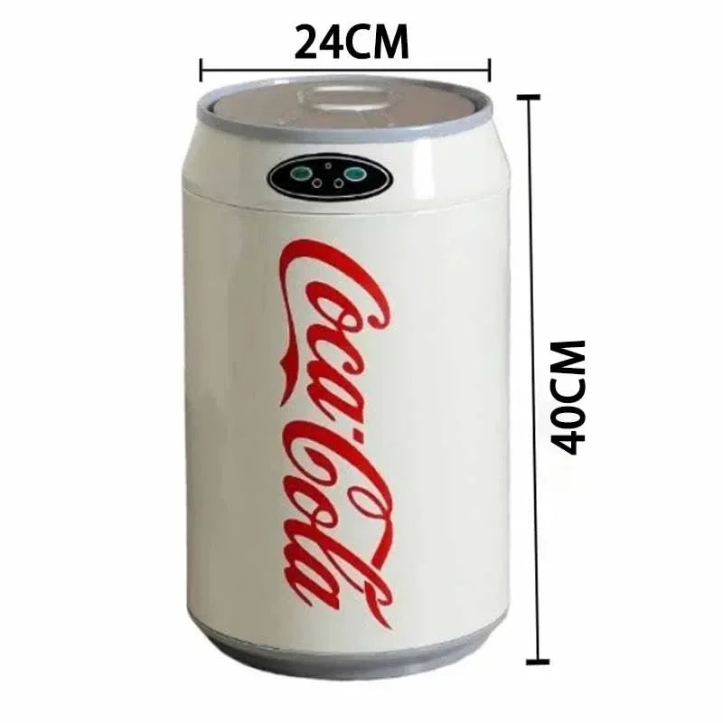 Automatic Waste Bins Creative Round Trash Can with Lid Wastebasket Design Garbage Baskets Bathroom Supplies Things for The Home