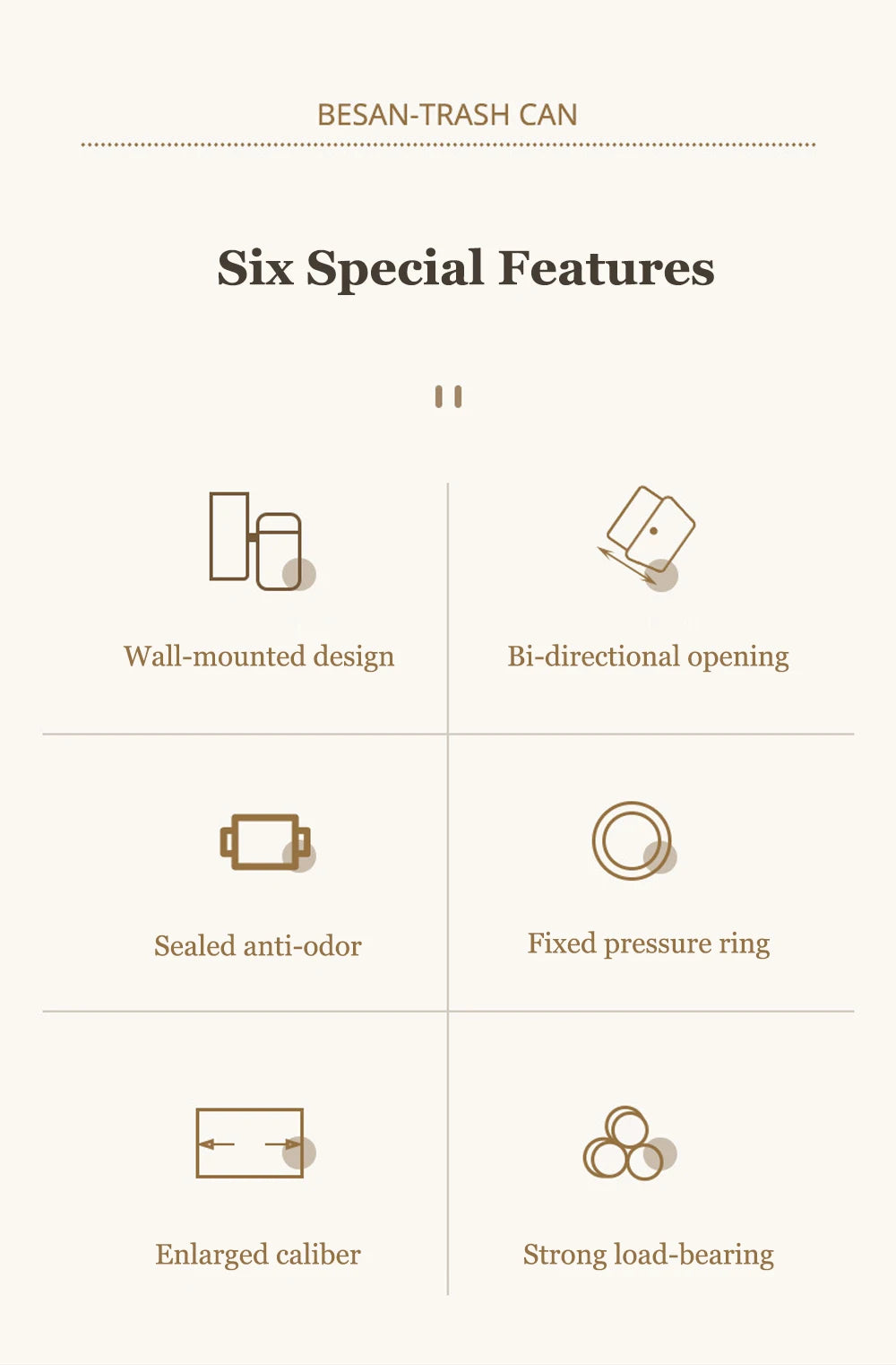 8.5/12L Hanging Trash can For Kitchen Cabinet Door Wall Mounted Recycling Garbage Basket with Lid Bathroom Kitchen Accessories