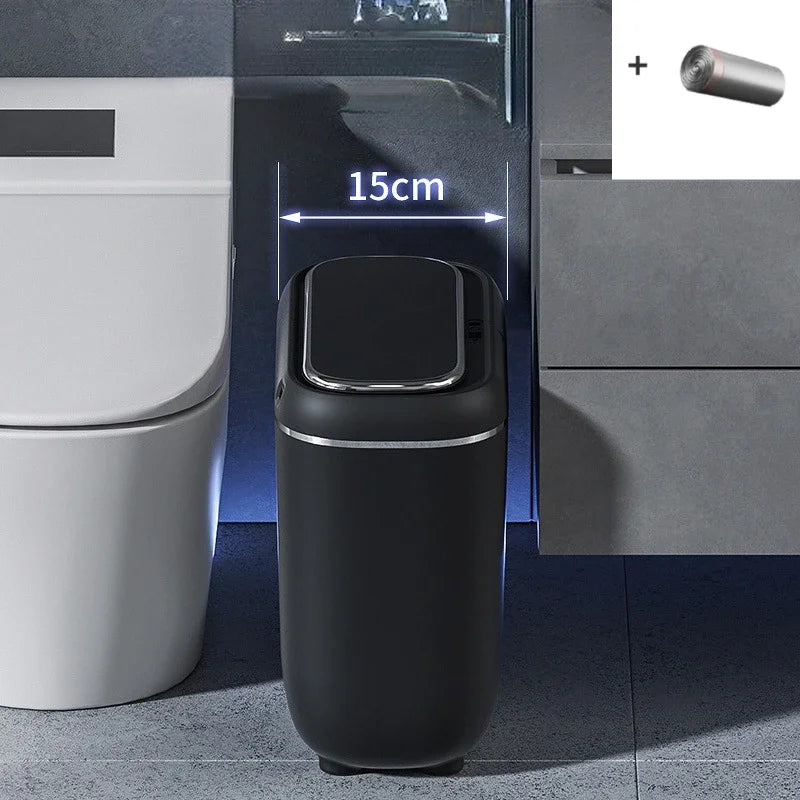 14L 3Color Smart Sensor Trash Can Bathroom Narrow Automatic Sensor Wastebin For Toilet Kitchen Dustbin with lid Smart Home