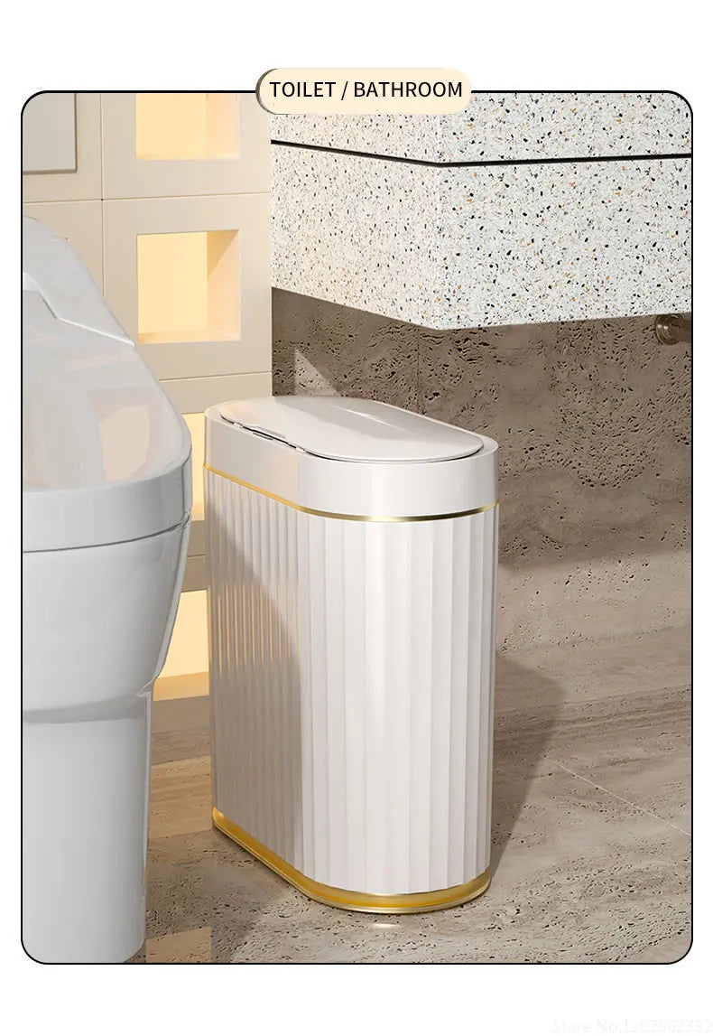 5L/7L/9L Smart Trash Can Electronic Automatic Smart Sensor Garbage Bin Household Toilet Waste Garbage Can for Kitchen Bathroom