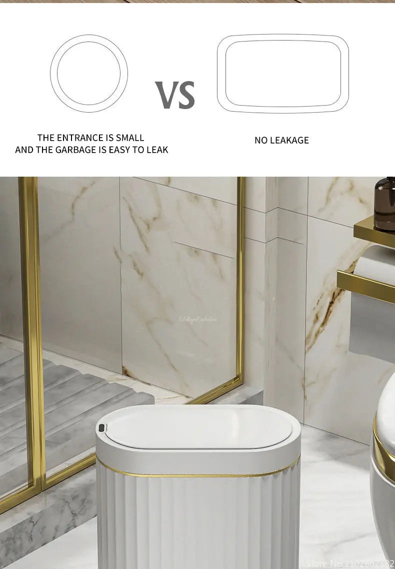 5L/7L/9L Smart Trash Can Electronic Automatic Smart Sensor Garbage Bin Household Toilet Waste Garbage Can for Kitchen Bathroom