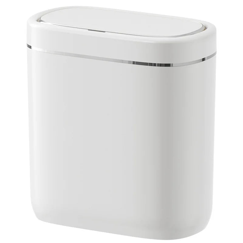 7/9L Narrow Smart Sensor Trash Can Automatic Wastebasket With Lid Desktop Trash Can Waterproof Toilet Dustbin Wastebasket