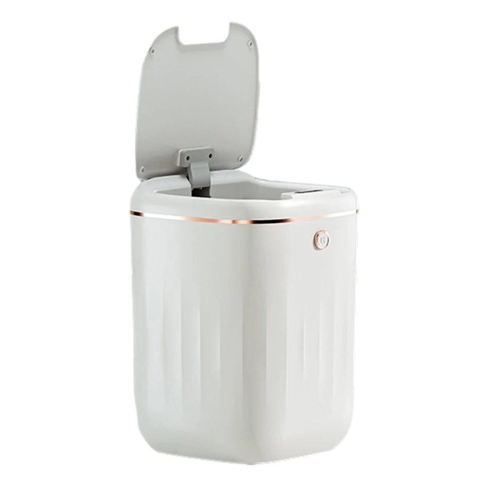Household Garbage Bin Automatic Sensor Light Luxury Smart Wastebasket IPX5 Waterproof Large Capacity for Kitchen Bathroom Office