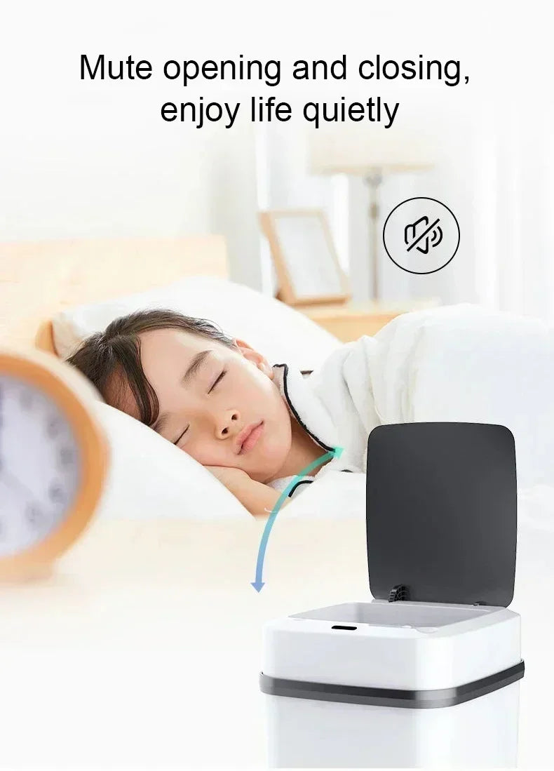 New Convenient Smart Sensing Trash Can, Kitchen Trash Can 13L, Bathroom Sensing Trash Can, Toilet Smart Trash Can, Garbage Bin