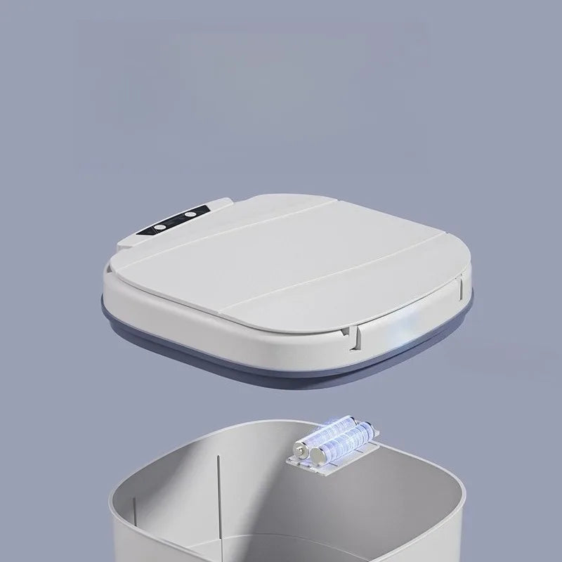 Smart Sensor Automatic Electric Trash Can Large Capacity Home Kitchen Living Room Modern Creative Waste Bin