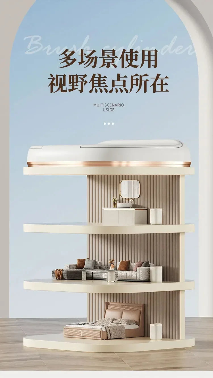 20L Automatic Smart Sensor Trash Can Waterproof Large-capacity Bathroom Toilet Paper Basket Kitchen Black Trash Bin