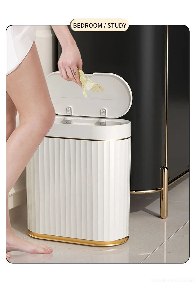 5L/7L/9L Smart Trash Can Electronic Automatic Smart Sensor Garbage Bin Household Toilet Waste Garbage Can for Kitchen Bathroom
