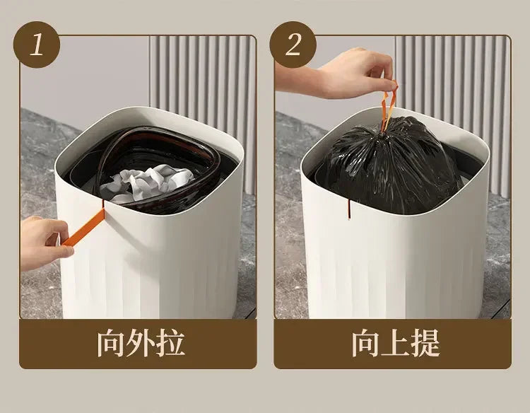 20L Automatic Smart Sensor Trash Can Waterproof Large-capacity Bathroom Toilet Paper Basket Kitchen Black Trash Bin