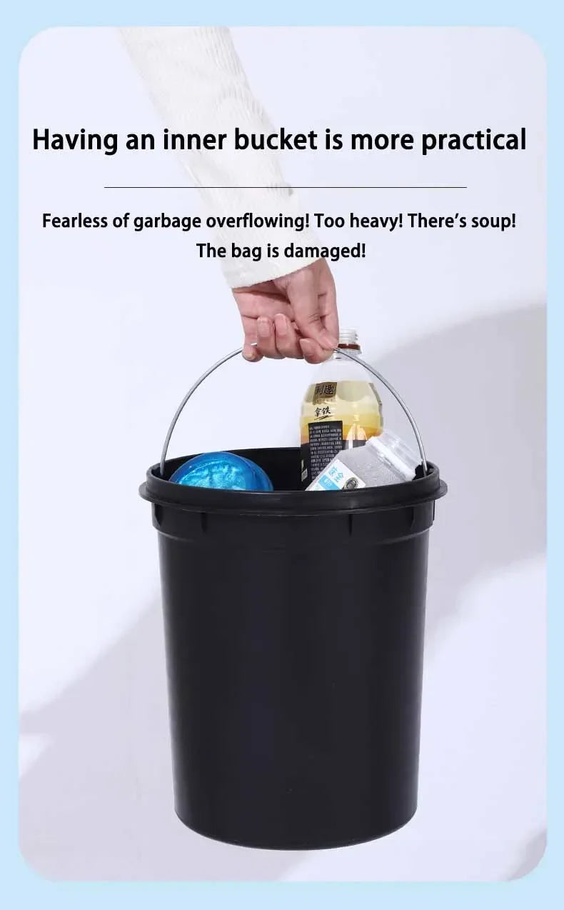 Automatic Waste Bins Creative Round Trash Can with Lid Wastebasket Design Garbage Baskets Bathroom Supplies Things for The Home