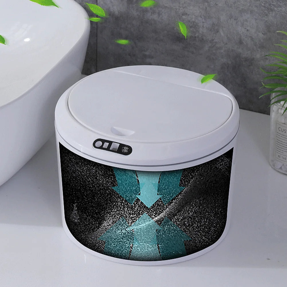 3L Smart Sensor Trash Can Desk Waste Bin Paper Basket Luxury Induction Garbage Bin Living Room Cracks Trash Bin for Car Outdoor