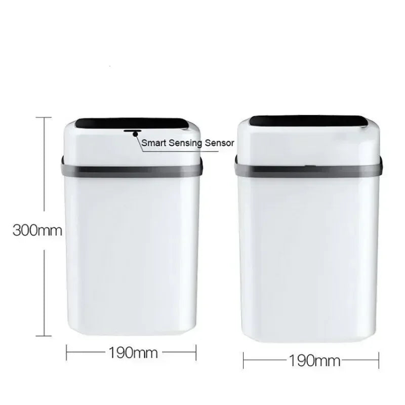 New Convenient Smart Sensing Trash Can, Kitchen Trash Can 13L, Bathroom Sensing Trash Can, Toilet Smart Trash Can, Garbage Bin